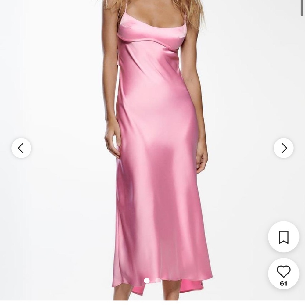 Zara pink midi dress